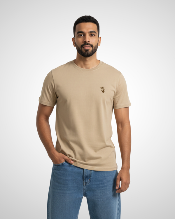 Beige Regular Fit T-Shirt