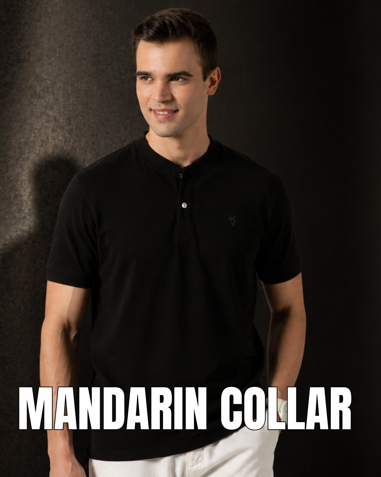 Mandarin Collar T-Shirt