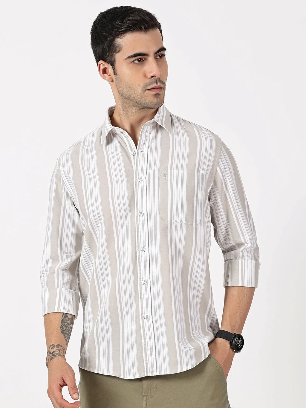 Oxford Striped Cotton Shirt