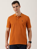 Men’s Premium Rust Orange Polo T-Shirt