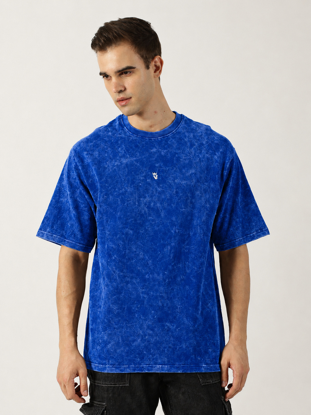 Blue Acid Wash T-Shirt