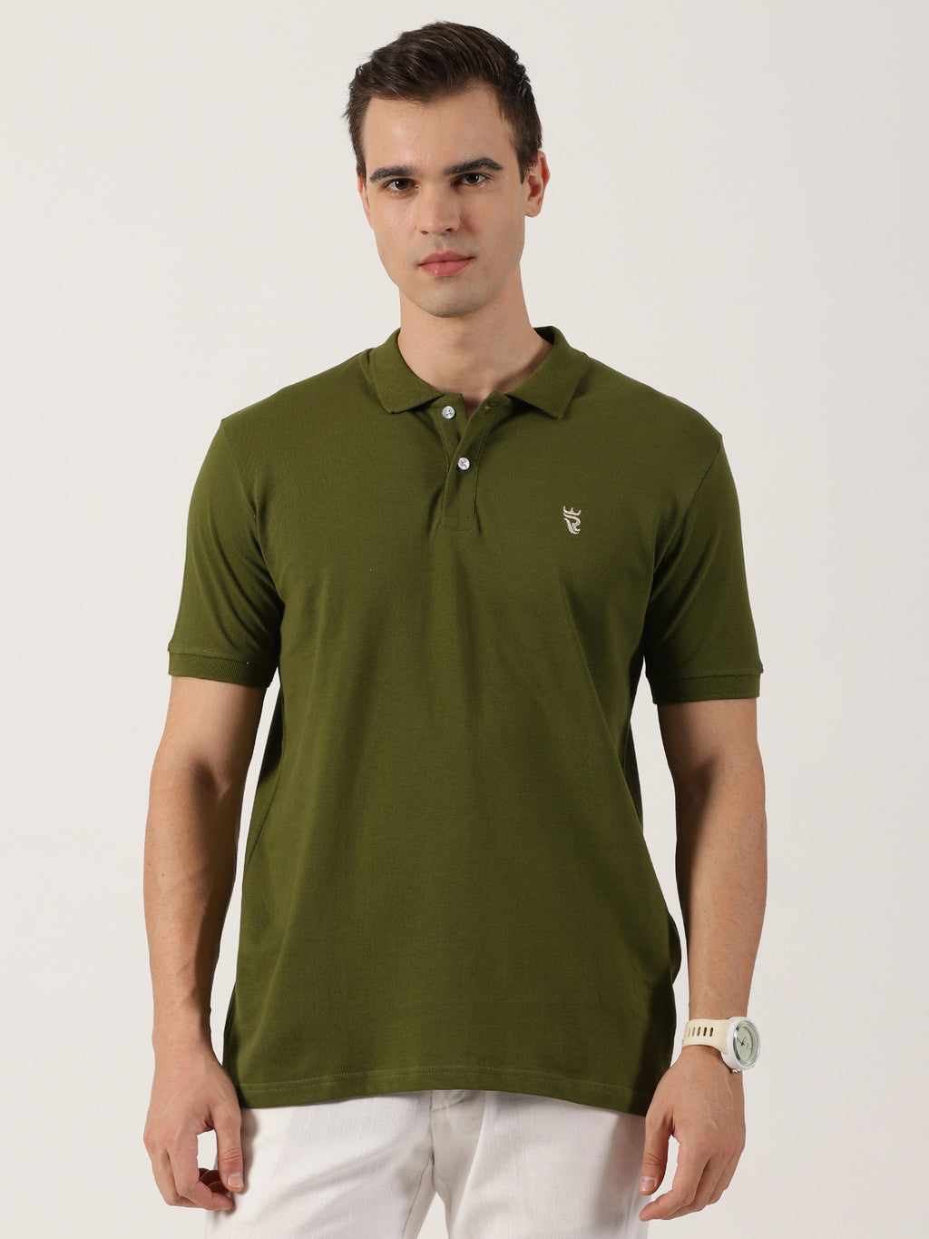 Men’s Premium Olive Green Polo T-Shirt