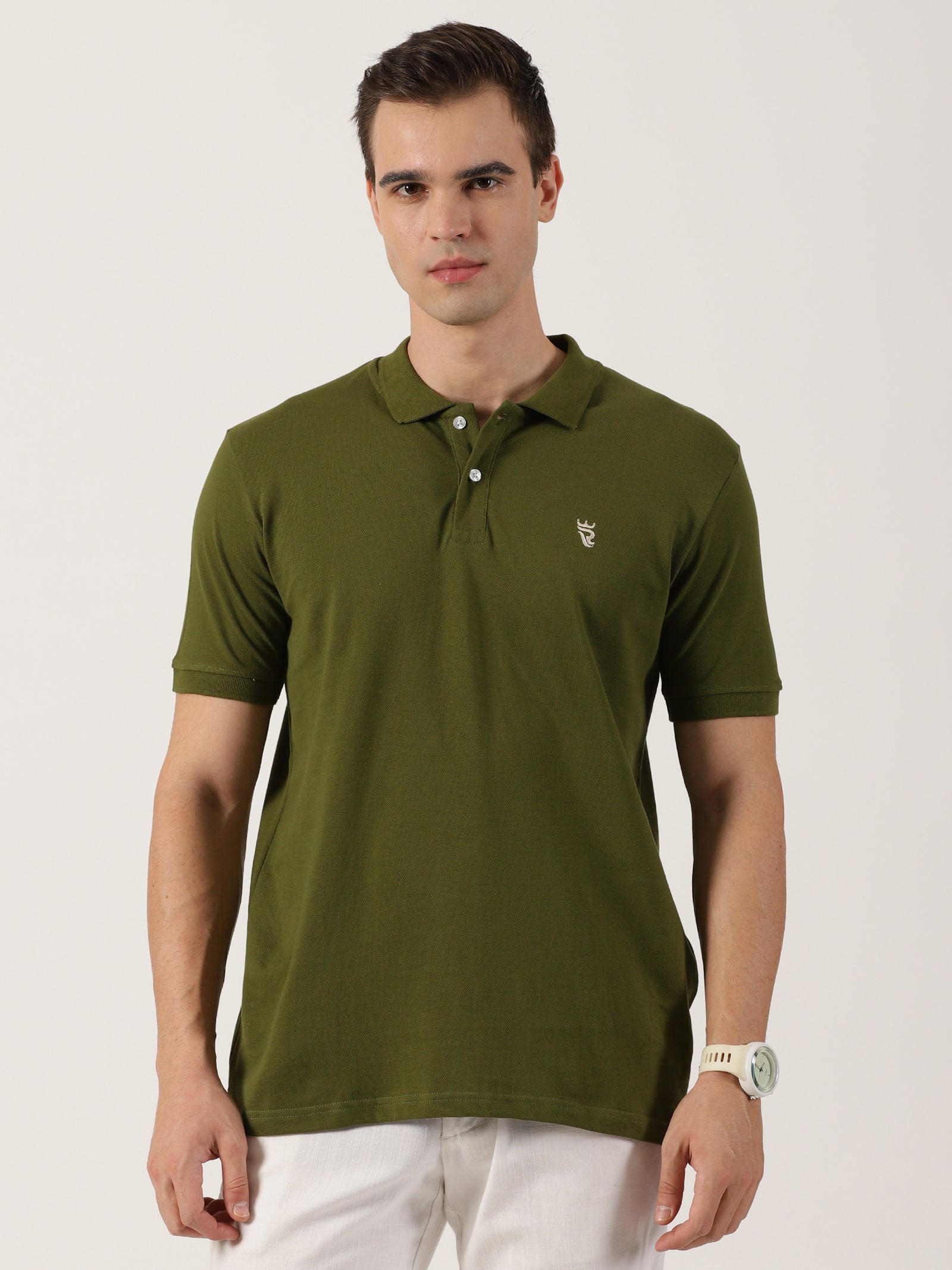 Men’s Premium Olive Green Polo T-Shirt