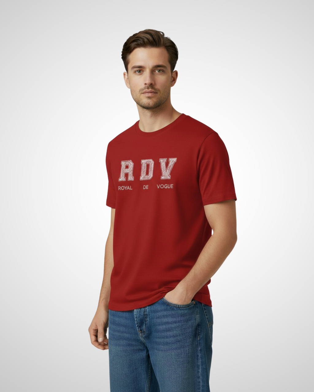 Maroon Regular Fit T-Shirt