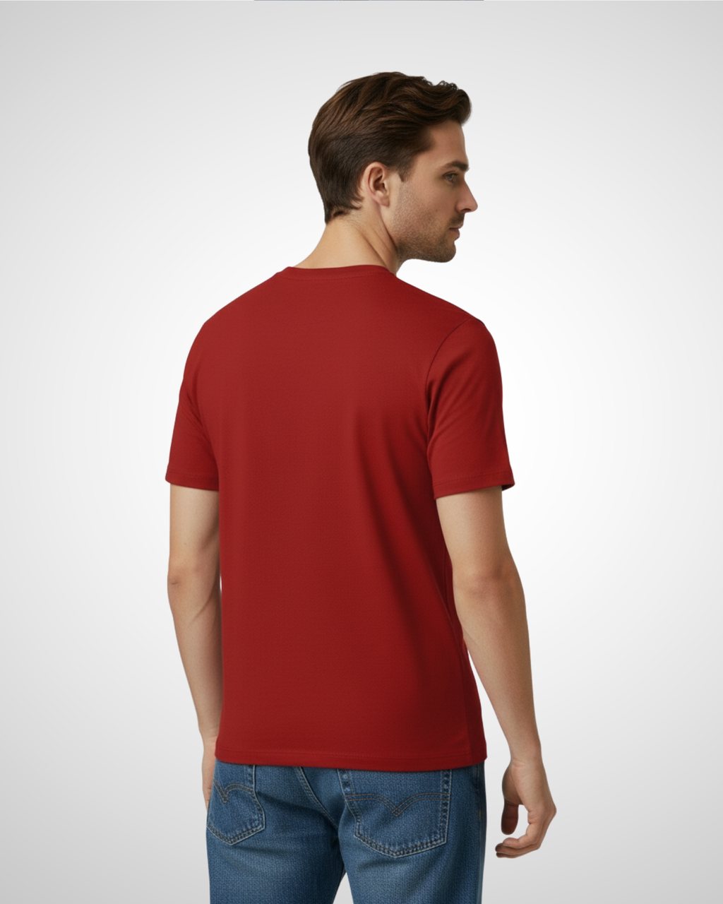 Maroon Regular Fit T-Shirt