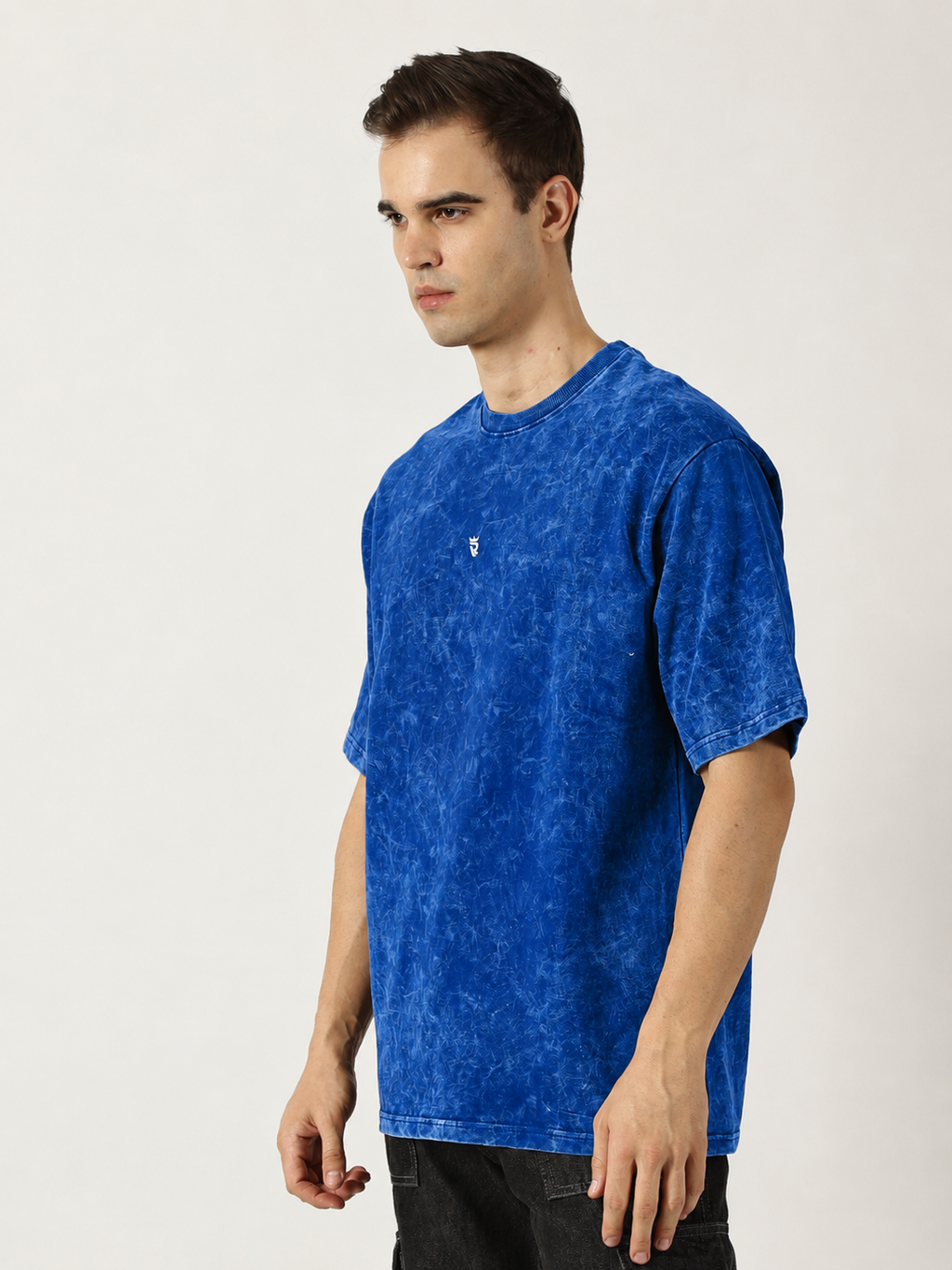 Blue Acid Wash T-Shirt