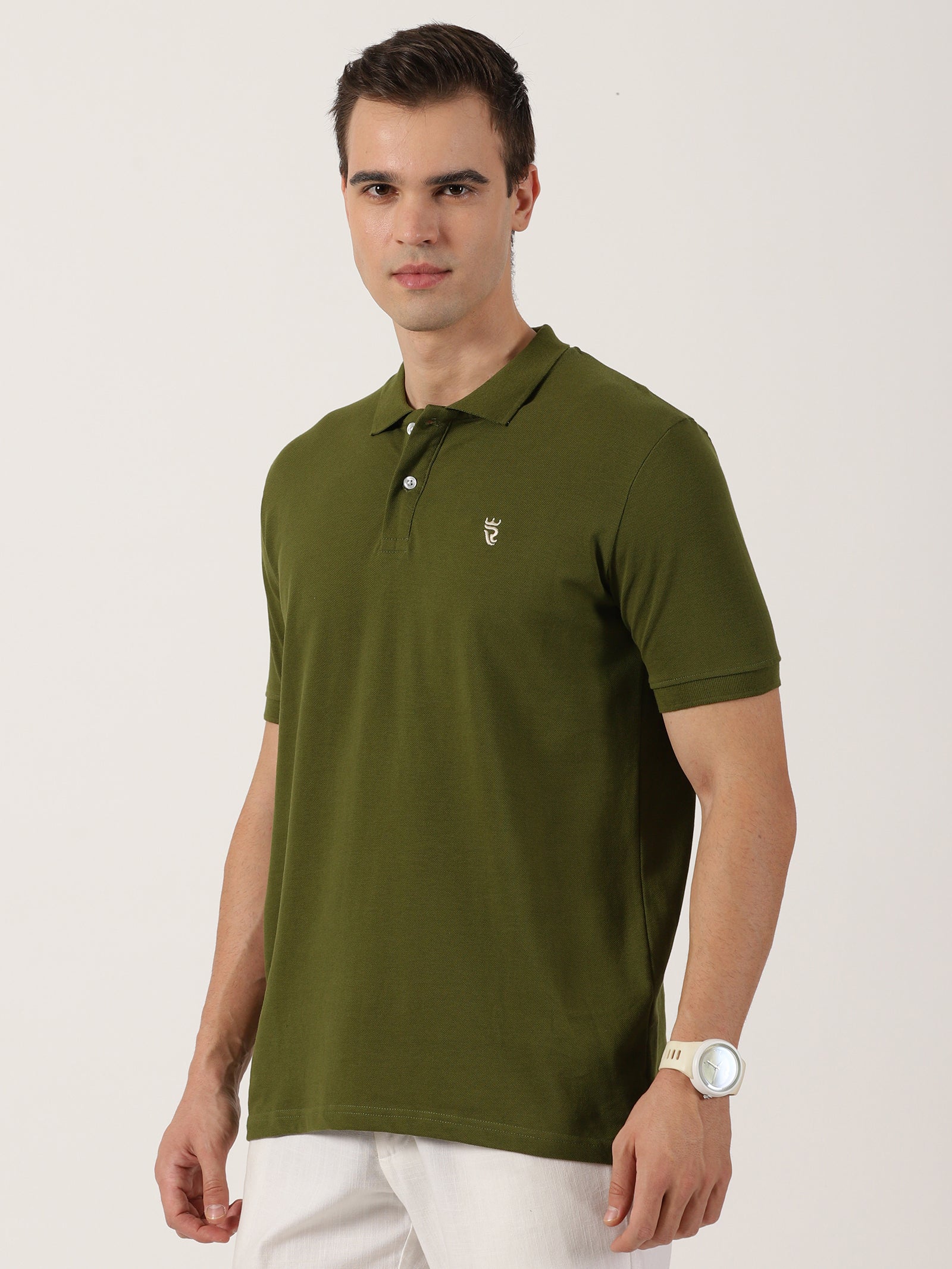 Men’s Premium Olive Green Polo T-Shirt