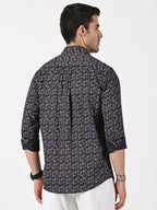 Satin Printed Cotton Shirt