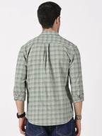 Grey & Black Check Oxford Cotton Shirt