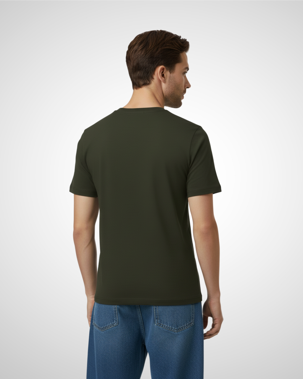 Olive Green Regular Fit T-Shirt