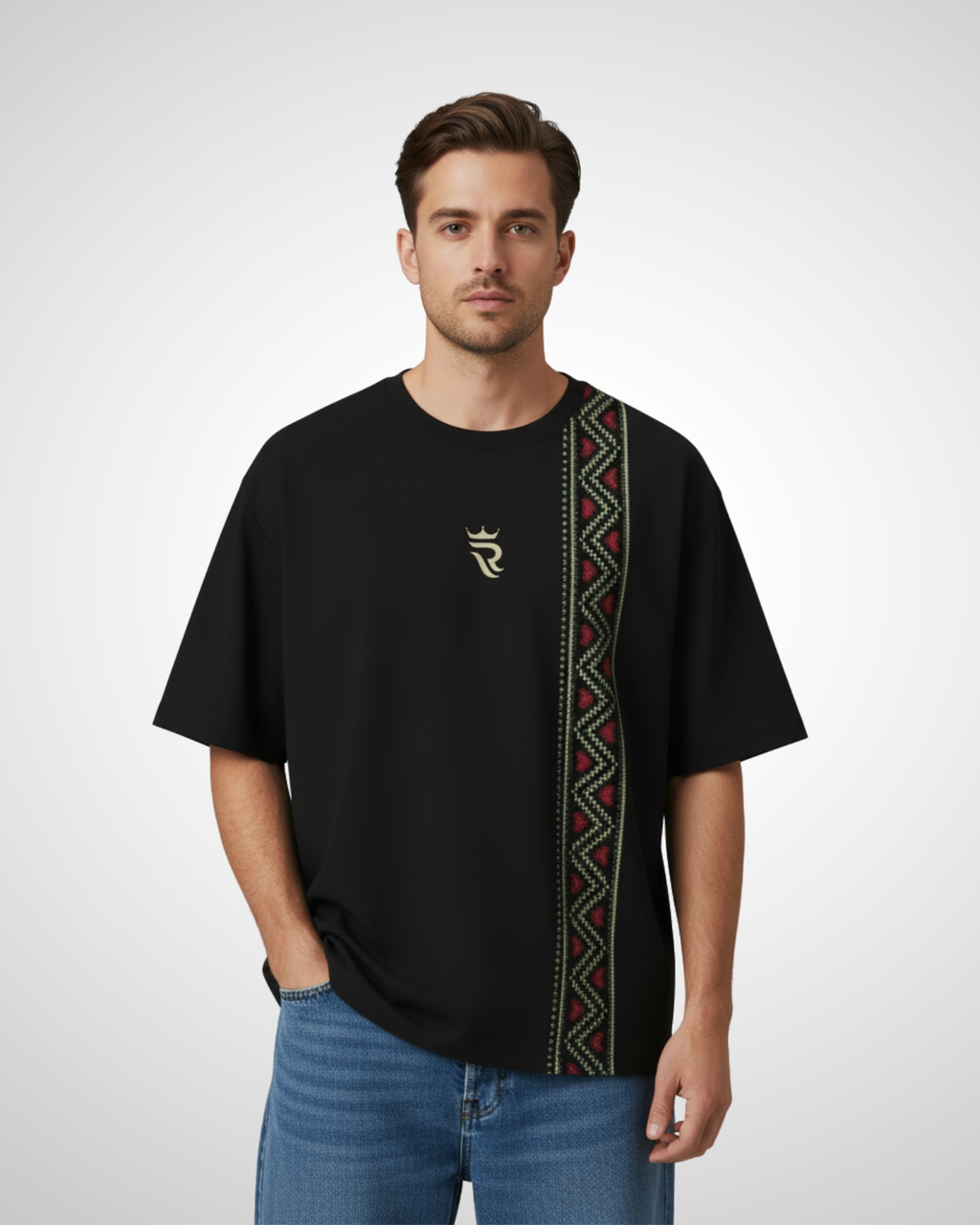 Black Oversized T-Shirt – Royal De Vogue