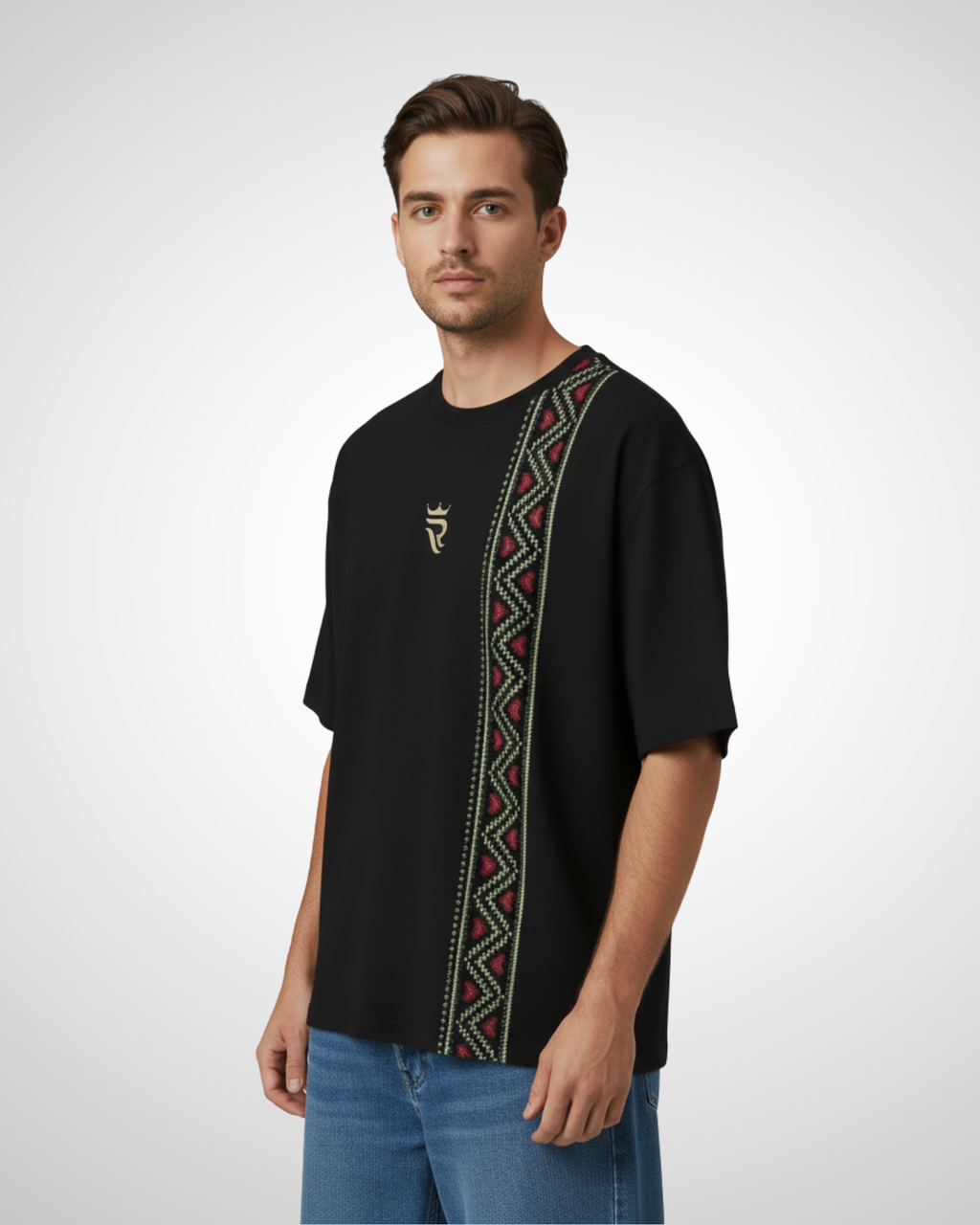 Black Oversized T-Shirt – Royal De Vogue