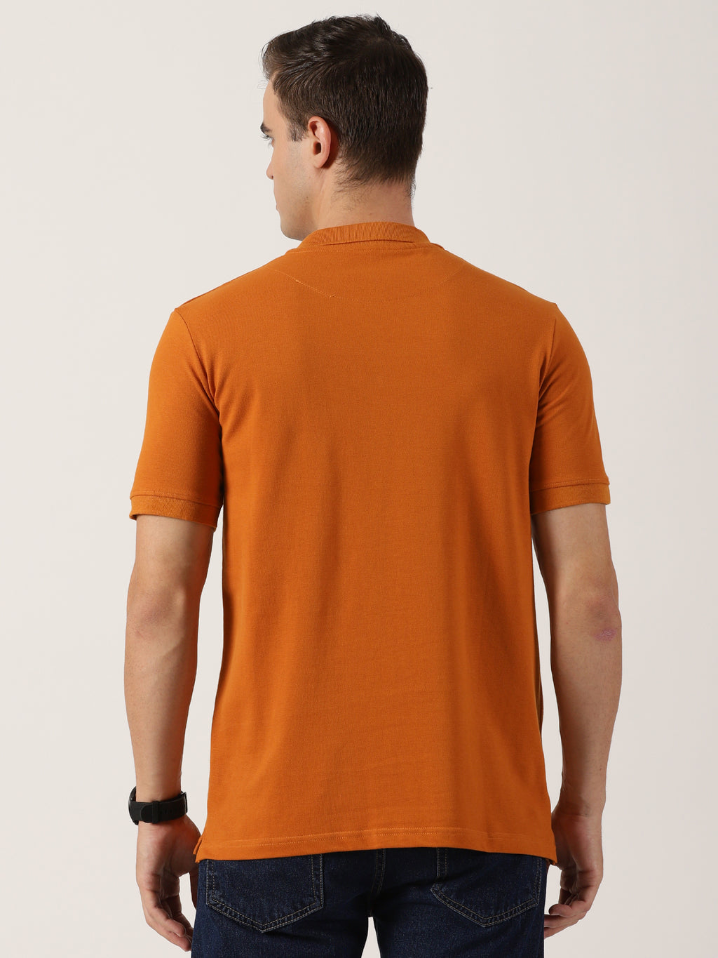 Men’s Premium Rust Orange Polo T-Shirt