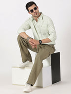 Dobby Extra Fine Checks Cotton Shirt