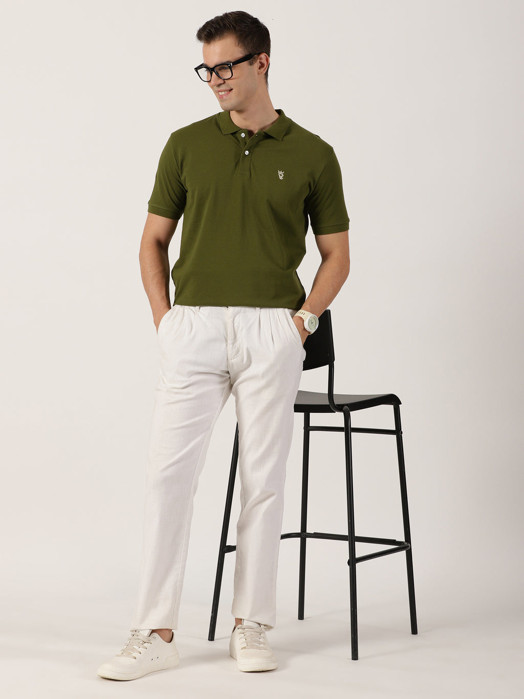 Men’s Premium Olive Green Polo T-Shirt