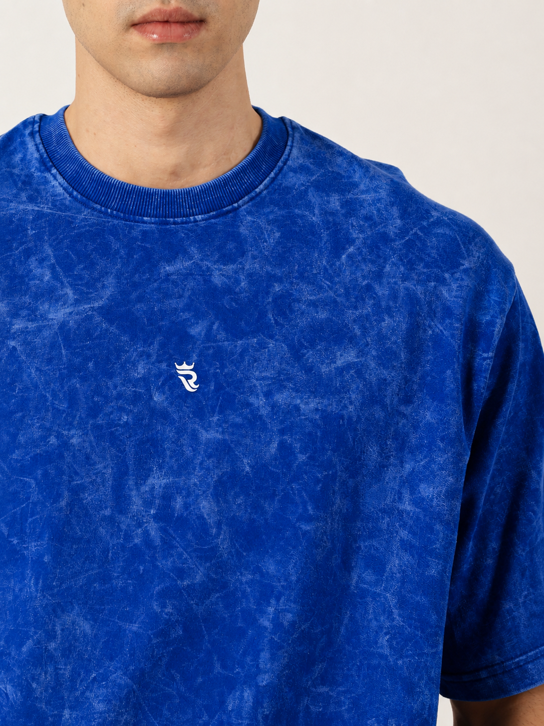 Blue Acid Wash T-Shirt