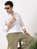 Pure White Linen Shirt
