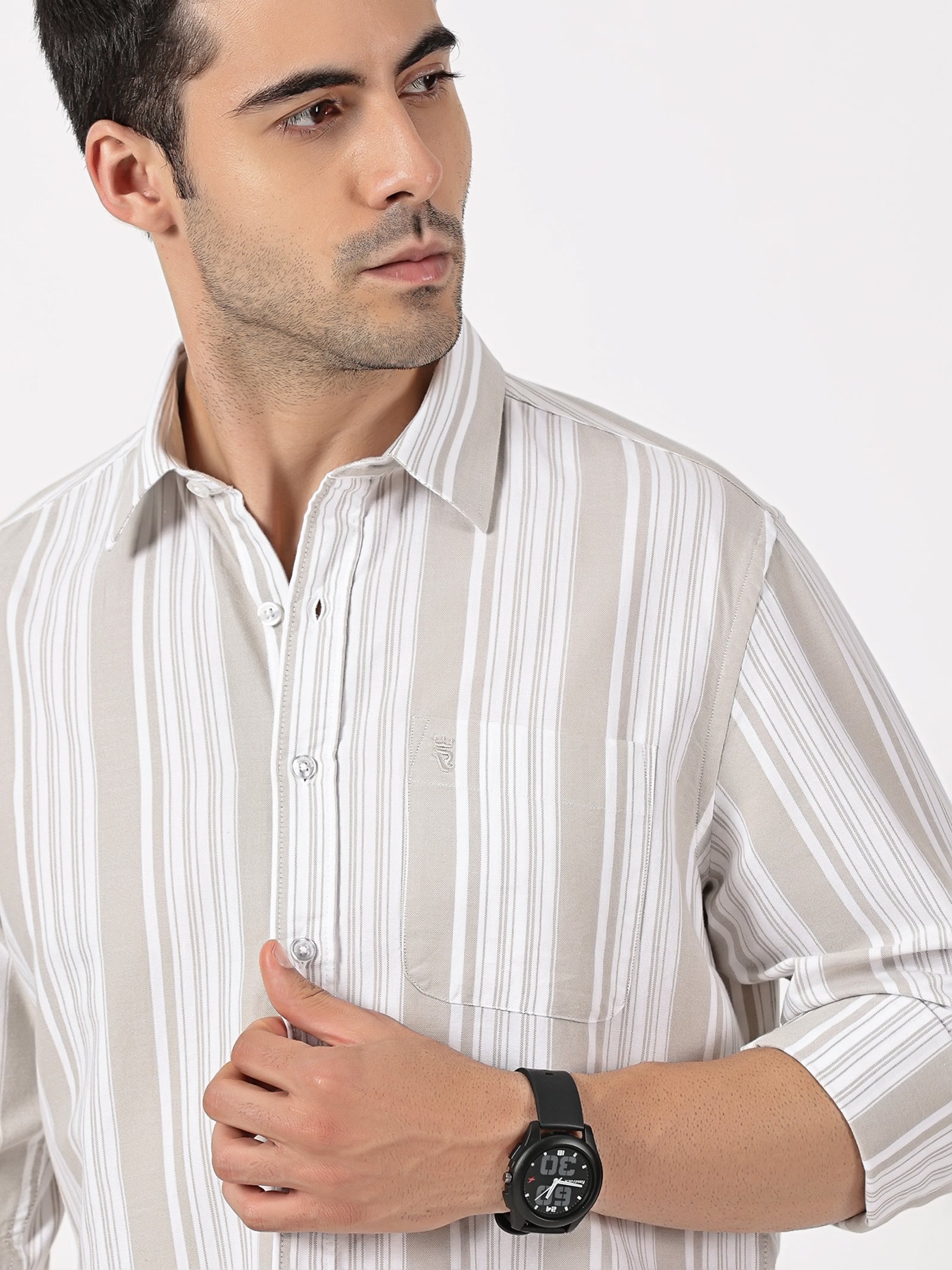 Oxford Striped Cotton Shirt