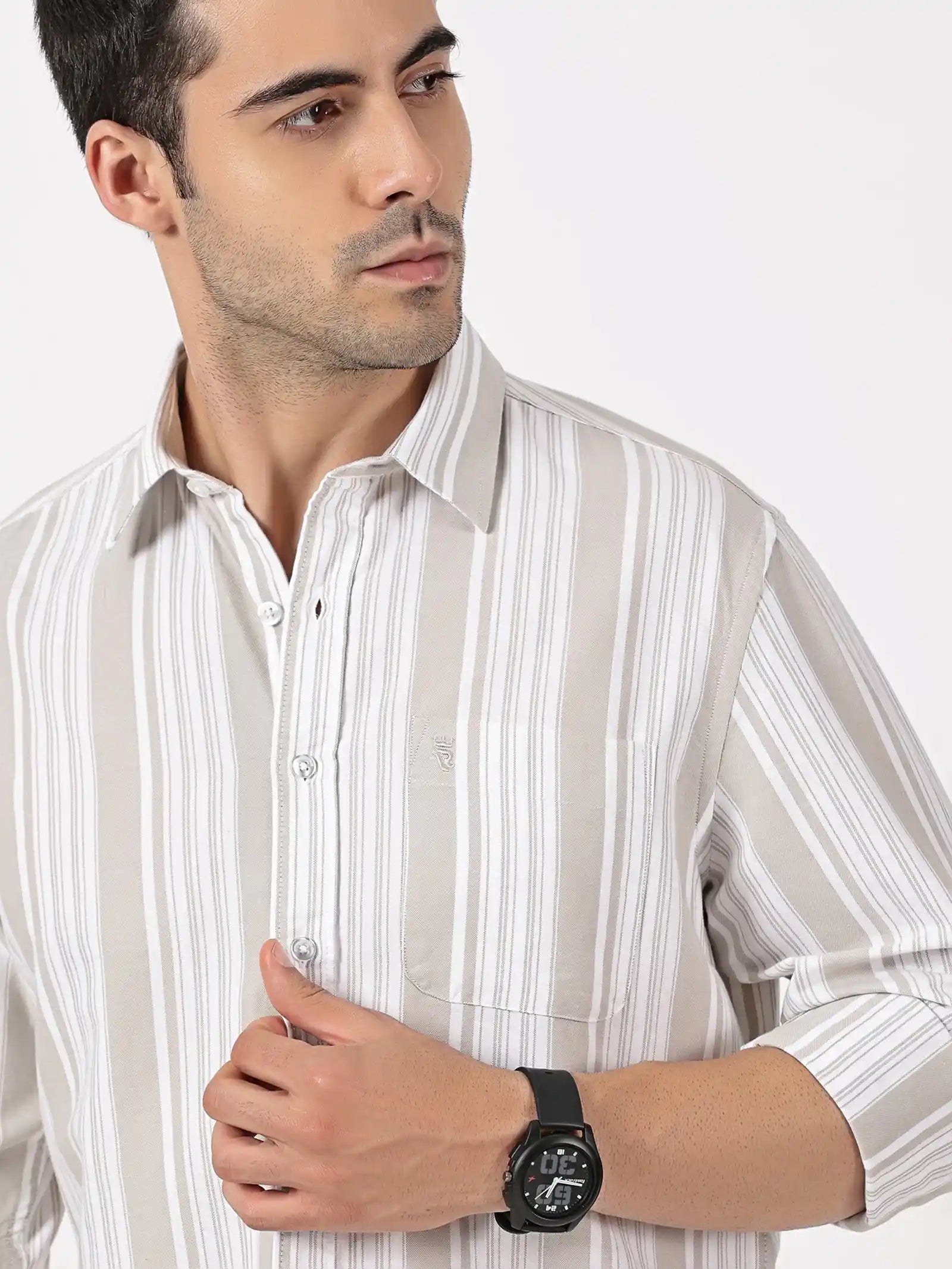 Oxford Striped Cotton Shirt