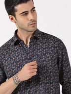 Satin Printed Cotton Shirt