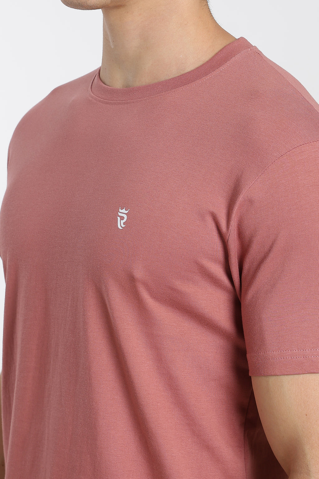 Dusty Rose Premium Regular Fit Crew Neck T-Shirt