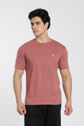 Dusty Rose Premium Regular Fit Crew Neck T-Shirt