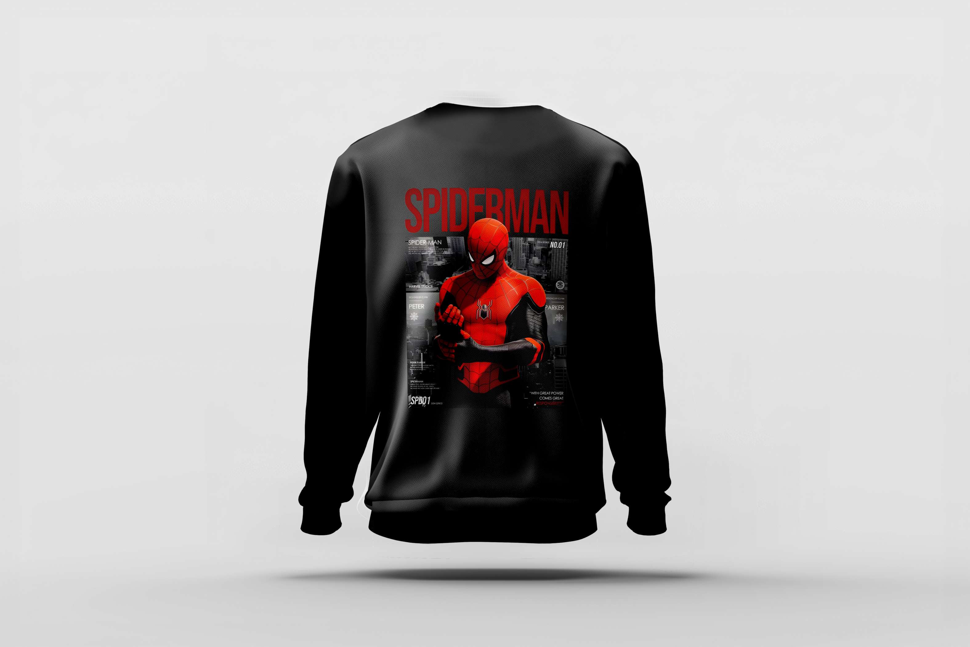 Royal De Vogue Premium Black Sweatshirt – Minimal Chest Graphic | Ultra-Soft, Winter-Ready, Unisex Fit