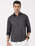 Satin Printed Cotton Shirt