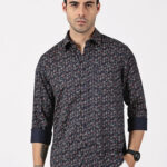 Satin Print Cotton Full Sleeve Shirt